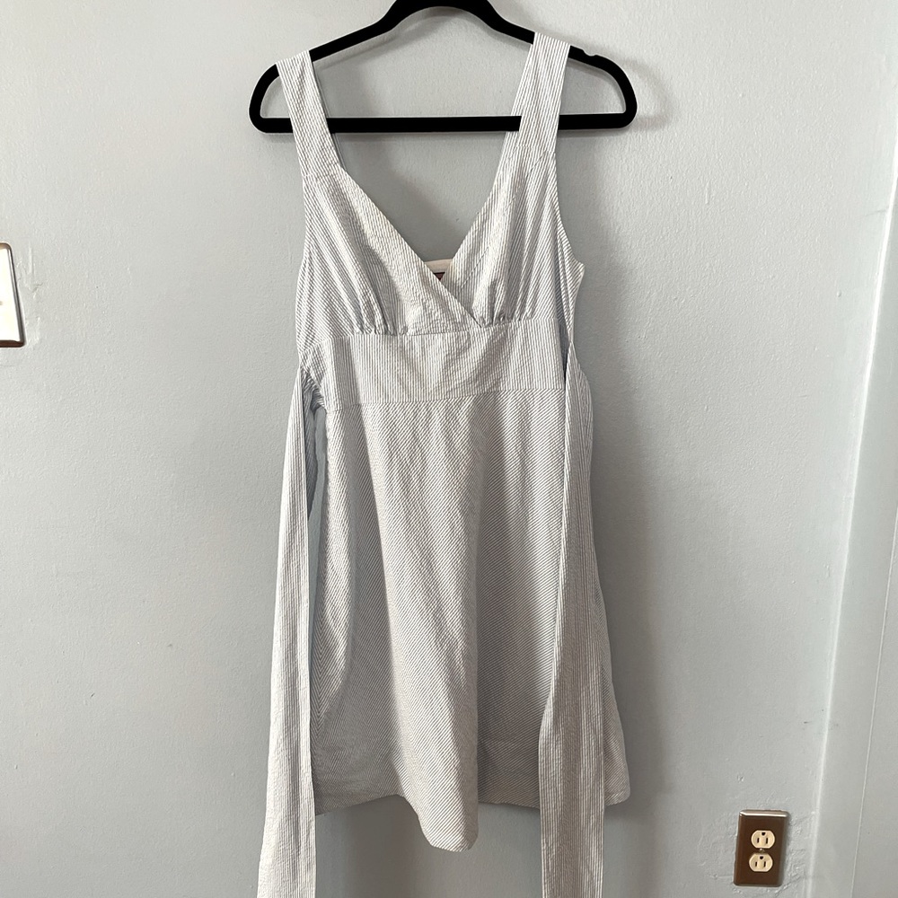 Vineyard Vines Blue & White Seersucker Dress Size 8